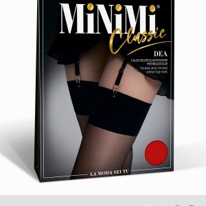 Чулки женские Minimi Dea 20 den под пояс, кайма без силикона