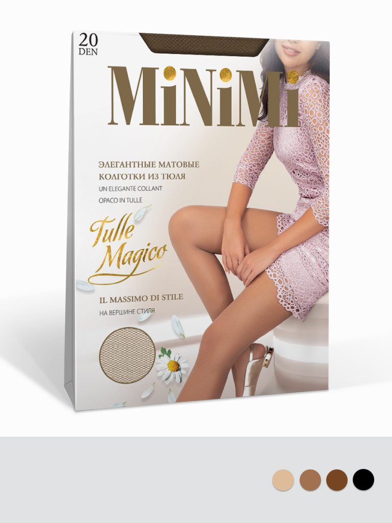 Колготки женские Minimi Tulle Magico 20 den с эффектом тюля