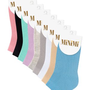 Носки женские Minimi Cotone 1201 хлопковые короткие, 6 цветов