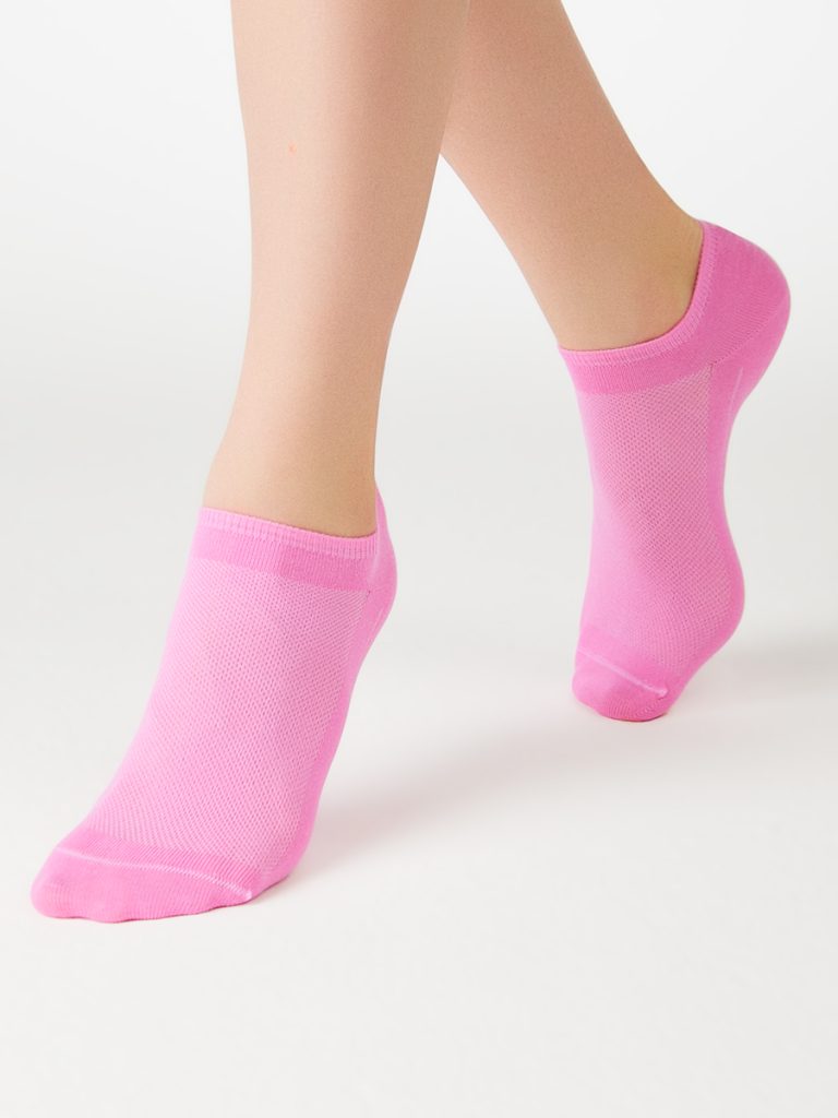 Носки женские Minimi Cotone 1101 короткие с фактурой в сетку