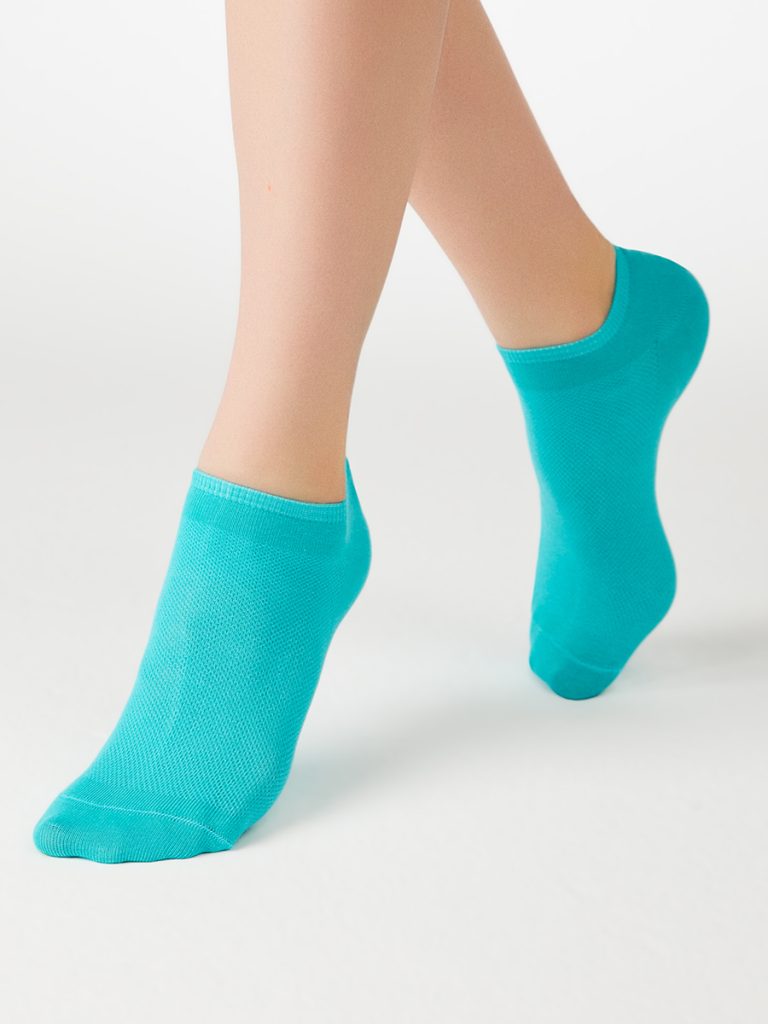 Носки женские Minimi Cotone 1101 короткие с фактурой в сетку