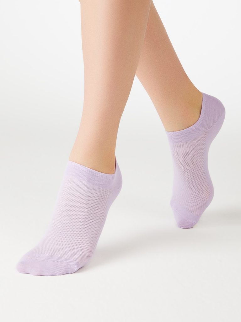Носки женские Minimi Cotone 1101 короткие с фактурой в сетку