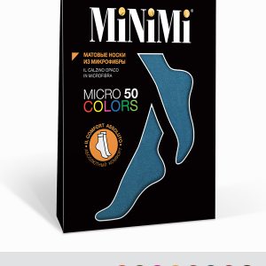 Носки женские MINIMI Micro Colors 50 den, цветная микрофибра
