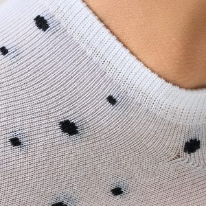 Носки женские Minimi Trend 4203 хлопковые с принтом в горошек