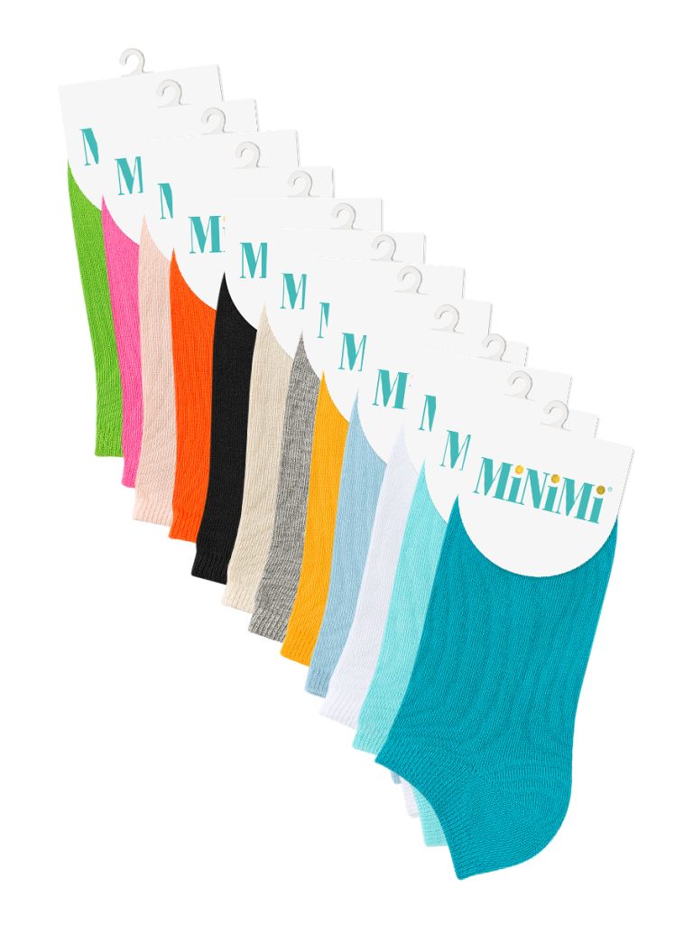 Носки женские Minimi Fresh 4102 хлопковые цветные, плоский шов