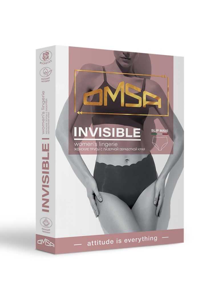 Слипы макси женские OMSA Invisible 2232B с высокой посадкой