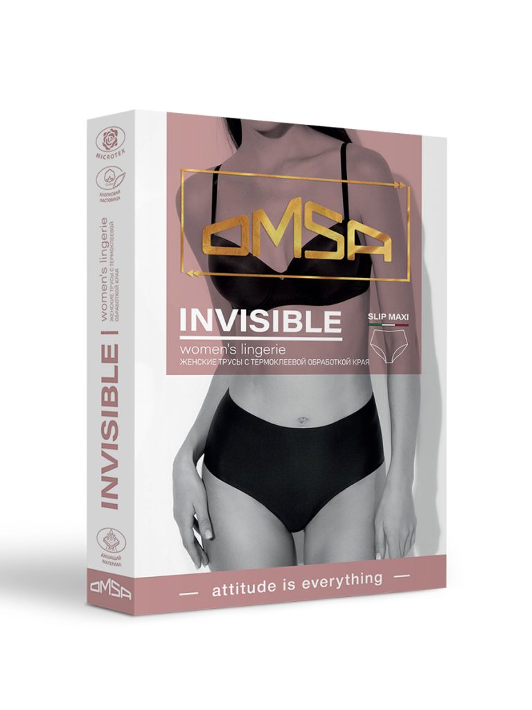 Слипы макси женские OMSA Invisible 2231B, термоклеевой край