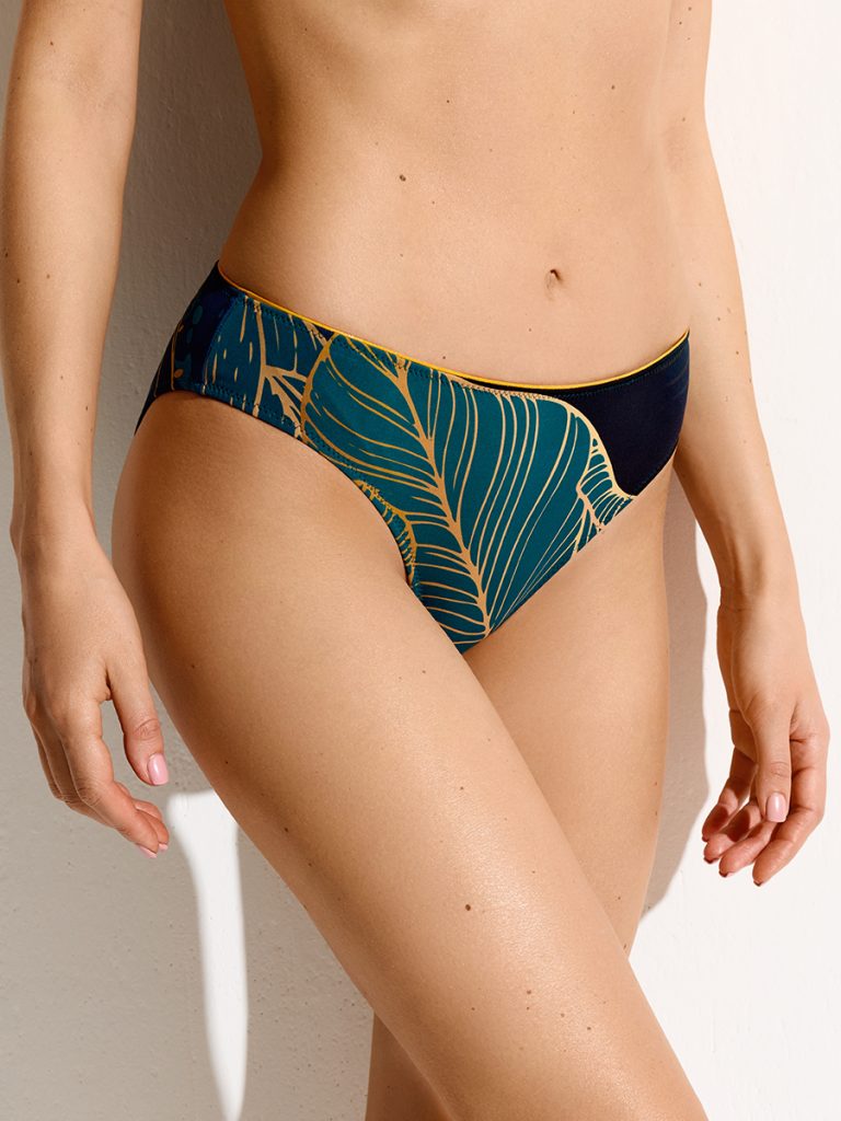 Купальник раздельный SISI Podio 2424K Bandeau, тропический принт