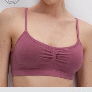 Топ OMSA OmD1111S Cotton бесшовный на тонких бретелях с вкладышами