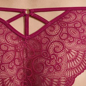 Трусы-слипы SISI Glamour SI 2211B, кружево с вырезом сзади