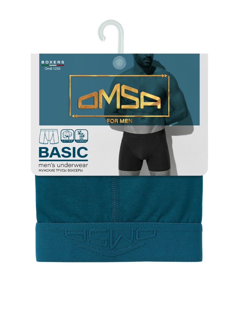 Боксеры мужские OMSA 1250 удлинённые из бамбука, антистатик