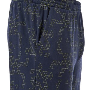 Пижама Брюки пижамные мужские OMSA Geometry 1640D, синие, хлопок