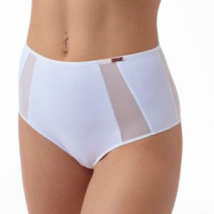 Трусы-макси COQUETTE REVUE Lucky, сетка, медальон, молочные — фото 3