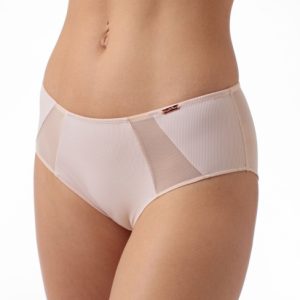Трусы панти COQUETTE REVUE Lucky, сетка, медальон, беж
