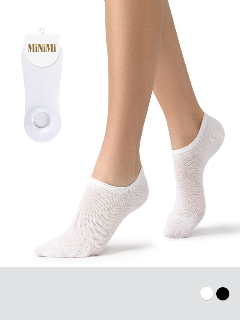 Носки женские Minimi Cotone 1204 короткие, фактурная сетка