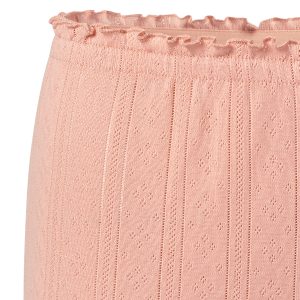 Пижама OMSA Pointelle Chic лонгслив и брюки широкие, ажурный хлопок