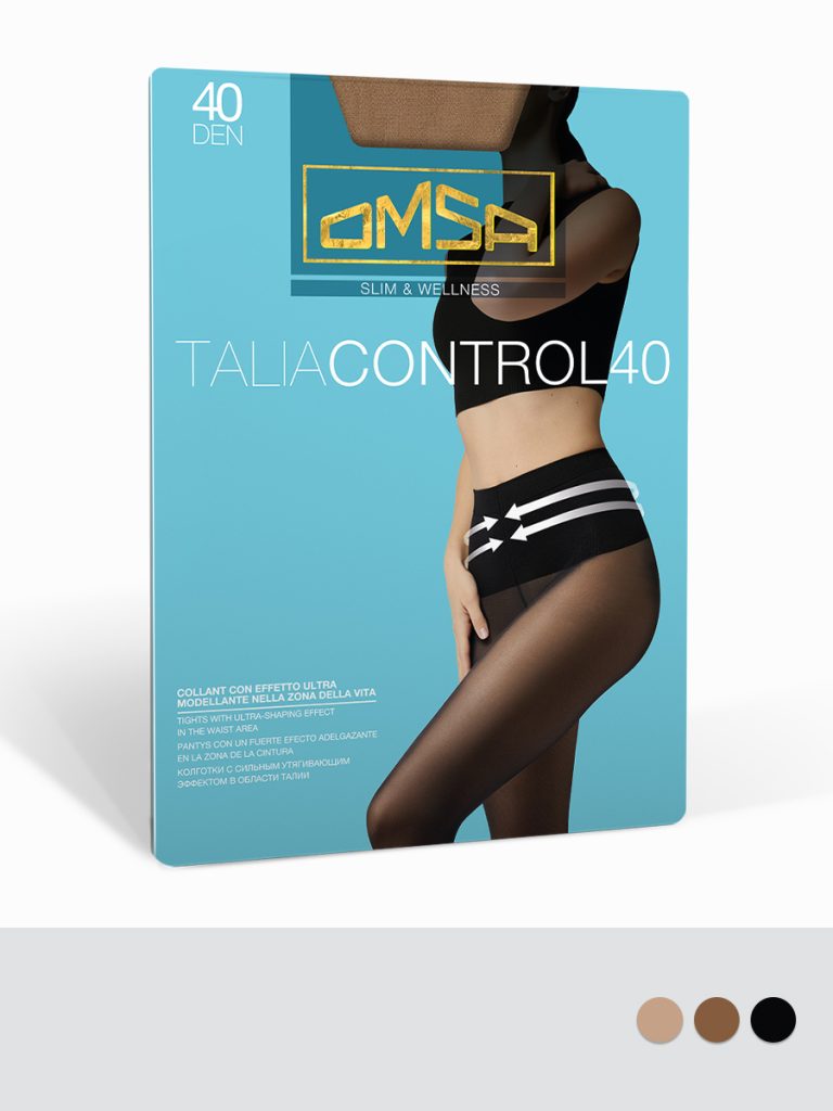 Колготки женские OMSA Talia Control 40 den, утяжка талии