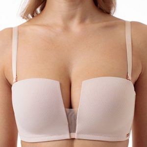 Бюстгальтер COQUETTE REVUE Lucky, бескостный на поролоне, черный