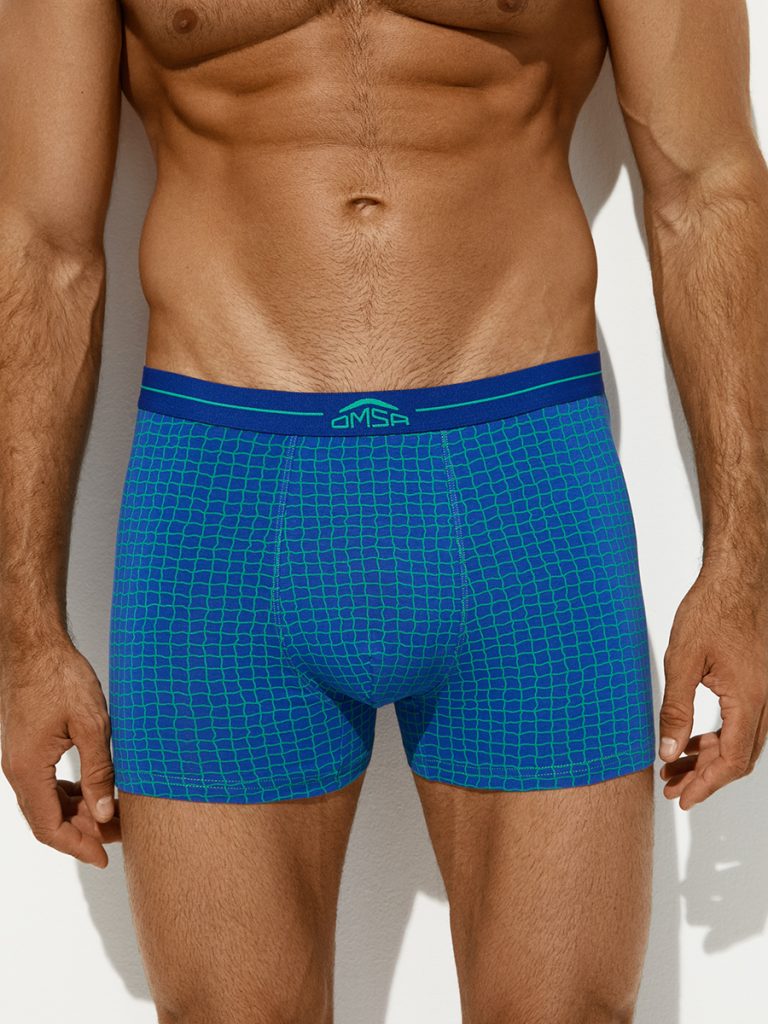 Боксеры мужские OMSA Emotion хлопковые с принтом, яркая гамма