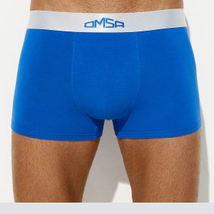 Боксеры мужские OMSA 1265 укороченные, широкая блестящая резинка
