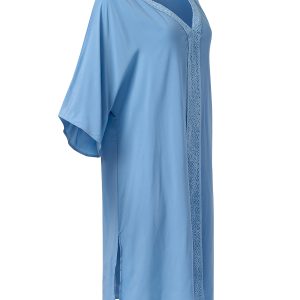 Туника пляжная SISI Viscosa 0602K, удлинённая, с макраме