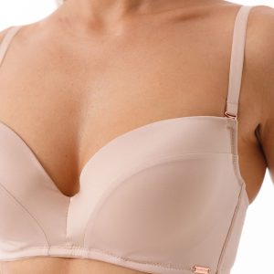 Бюстгальтер COQUETTE REVUE Shiny, тонкий поролон, скрытый каркас, беж