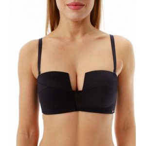 Бюстгальтер COQUETTE REVUE Shiny, бескостный на поролоне, черный — фото 3