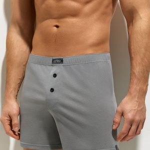 Шорты-боксеры мужские OMSA 1243-1 из 100% хлопка, гульфик