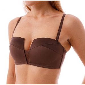 Бюстгальтер COQUETTE REVUE Shiny, бескостный на поролоне, беж