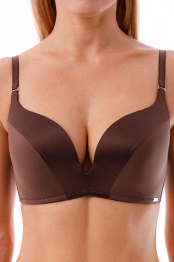 Бюстгальтер COQUETTE REVUE Shiny, бескостный, беж — основное фото