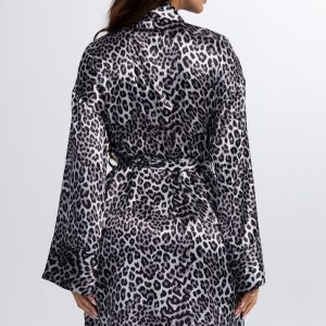 Пеньюар Mia-Amore Мэгги короткий, запашной, анималистичный принт