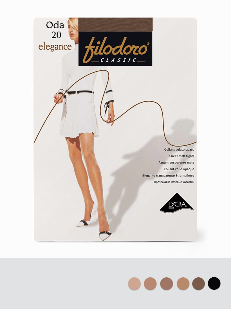 Колготки женские ODA 20 Elegance, с шортиками