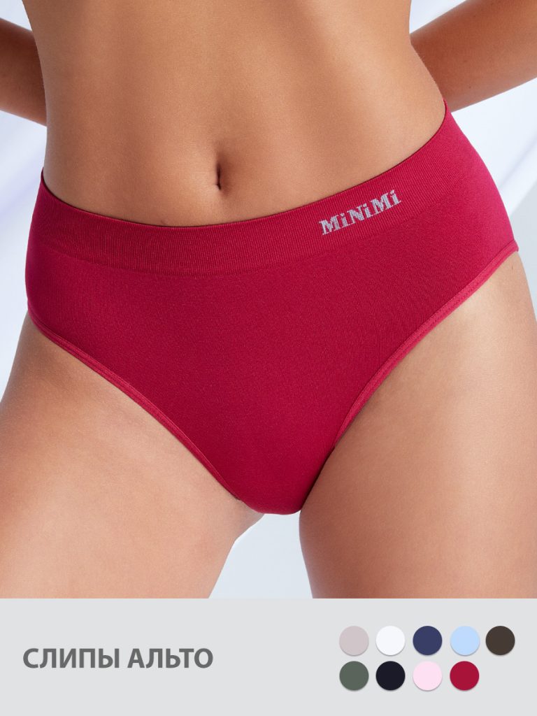 Трусы-слипы MINIMI MA222 завышенная талия, бесшовные Seamless