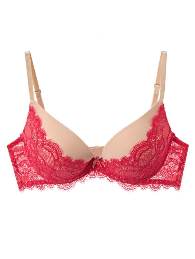 Бюстгальтер SISI Dolce Push-up с сеткой, красный