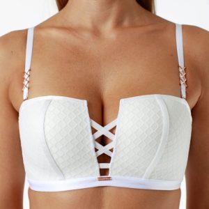 Бюстгальтер COQUETTE REVUE Advanced, бескостный, сетка с геометрией — фото 3