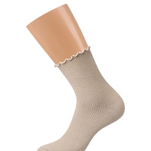 Носки женские Mini Trend 4220, рубчик, волнистый борт, хлопок