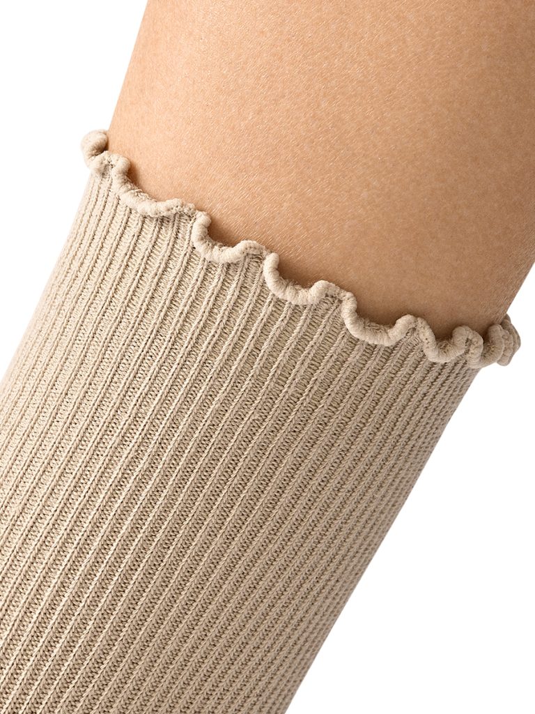 Носки женские Mini Trend 4220, рубчик, волнистый борт, хлопок