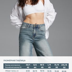 OmD 1500 WIDE LEG Джинсы жен.
