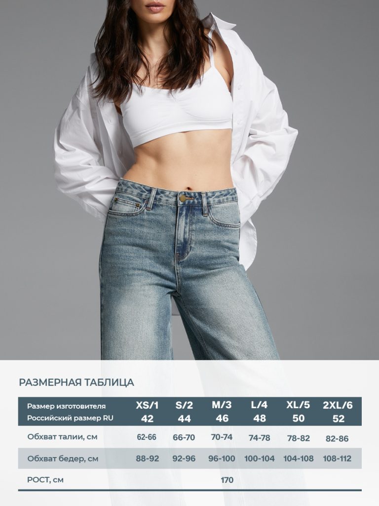 OmD 1500 WIDE LEG Джинсы жен.