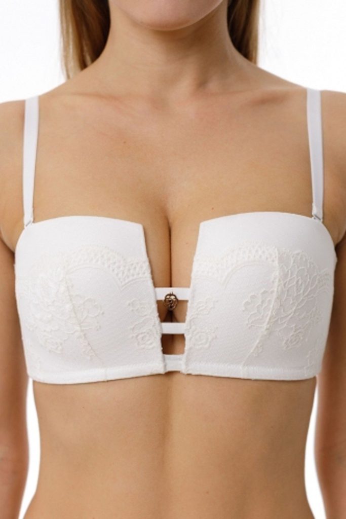 Бюстгальтер COQUETTE REVUE New Roses, бескостный, сетка и кружево — фото 4