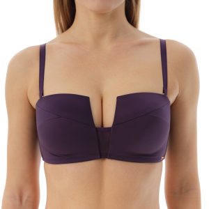 Бюстгальтер COQUETTE REVUE Shiny, бескостный на поролоне, фиолетовый