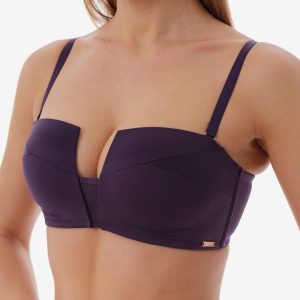 Бюстгальтер COQUETTE REVUE Shiny, бескостный на поролоне, фиолетовый