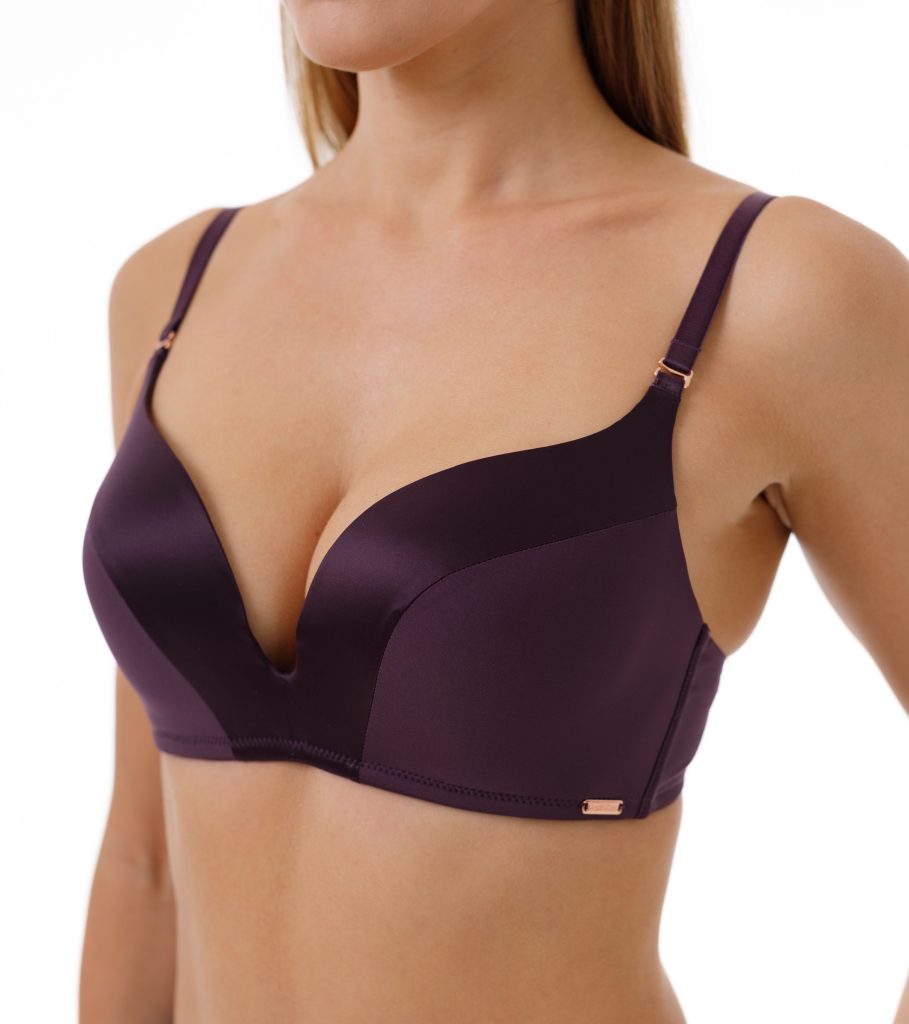 Бюстгальтер COQUETTE REVUE Shiny Push-up, бескостный на поролоне, фиолетовый — фото 2